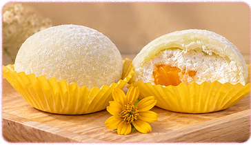 Aneka mochi lembut siap disajikan